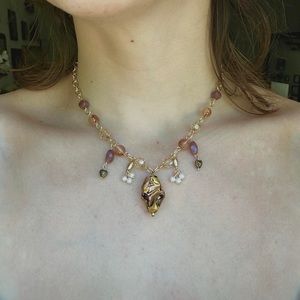 Handmade beaded pendant necklace
Kitty approved!